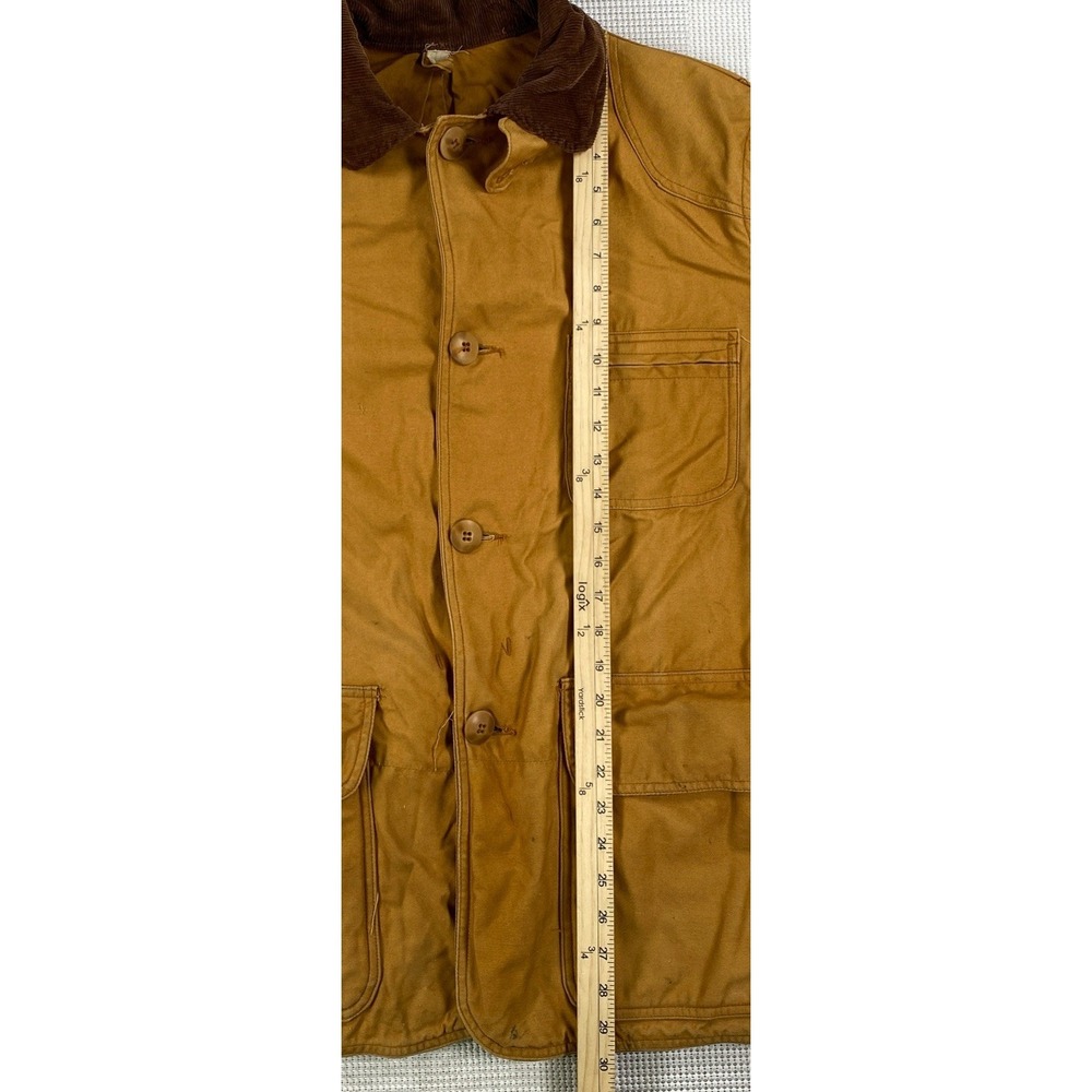 Vintage American Outfitters Game Hunting Jacket Beige Corduroy Collar USA - Picture 4 of 15
